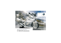 BMW K 1600GTL  Exclusive - Navod na pouzivanie SK 2014 